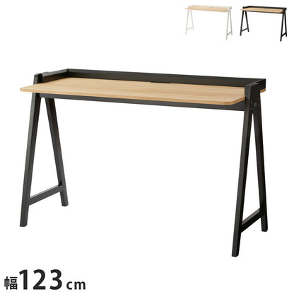 デスク パソコンデスク 幅123cm 学習机 学習デスク 勉強机 作業机 おしゃれ 北欧 木製 オーク 韓国インテリア シンプル ナチュラル 黒 ブラック 白 ホワイト 新生活(代引不可)