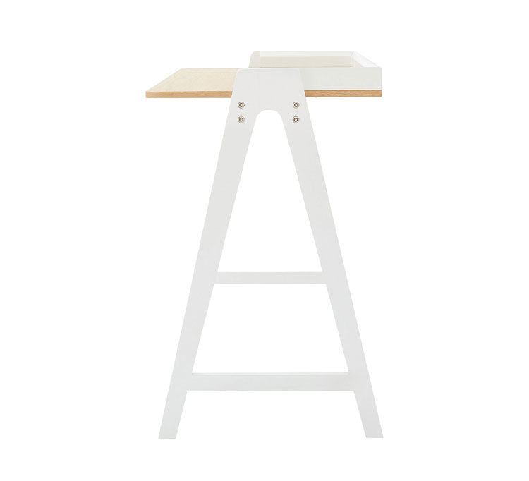 デスク パソコンデスク 幅123cm 学習机 学習デスク 勉強机 作業机 おしゃれ 北欧 木製 オーク 韓国インテリア シンプル ナチュラル 黒 ブラック 白 ホワイト 新生活(代引不可)