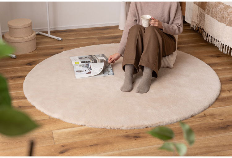 ラグ 円形 丸 直径150cm 無地 デザイン 滑り止め プリントラグ カーペット インテリア 北欧 かわいい おしゃれ シンプル rug 絨毯 オールシーズン 冬 夏 丸形 ラウンド(代引不可)