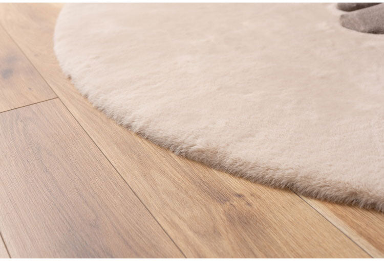 ラグ 円形 丸 直径150cm 無地 デザイン 滑り止め プリントラグ カーペット インテリア 北欧 かわいい おしゃれ シンプル rug 絨毯 オールシーズン 冬 夏 丸形 ラウンド(代引不可)