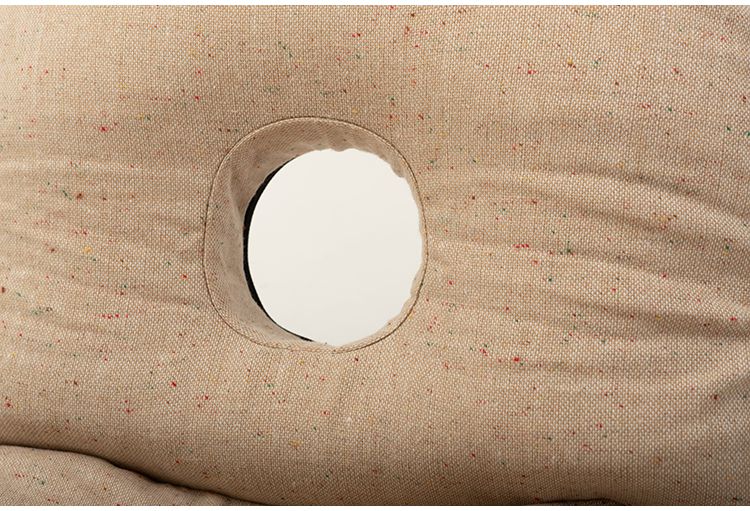 カックンリクライナー 座椅子 椅子 フロアチェア 折りたたみチェア リクライナー ドーナツ型 リクライニングチェア 1人掛け リビング 1人暮らし ベージュ ブラウン かわいい(代引不可)