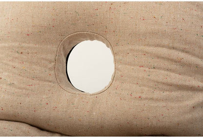 カックンリクライナー 座椅子 椅子 フロアチェア 折りたたみチェア リクライナー ドーナツ型 リクライニングチェア 1人掛け リビング 1人暮らし ベージュ ブラウン かわいい(代引不可)