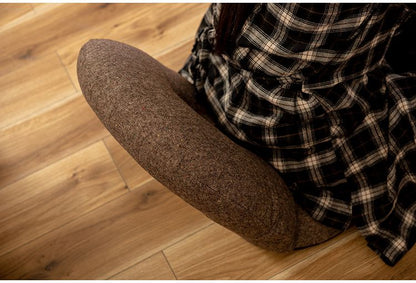 カックンリクライナー 座椅子 椅子 フロアチェア 折りたたみチェア リクライナー ドーナツ型 リクライニングチェア 1人掛け リビング 1人暮らし ベージュ ブラウン かわいい(代引不可)