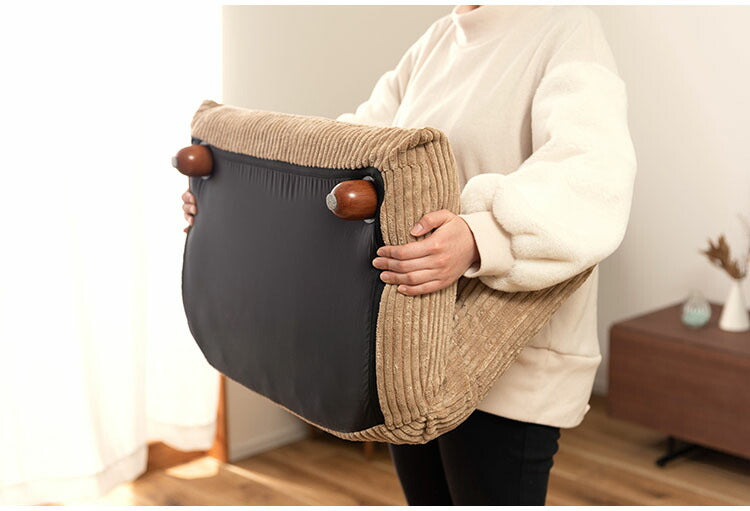 座椅子 フロアチェア おしゃれ コンパクト 小さい 小さめ 折りたたみ式 脚付き コーデュロイ シンプル ベージュ グレー(代引不可)