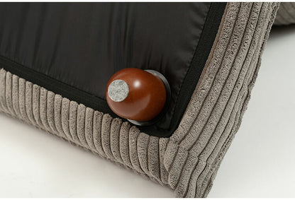 座椅子 フロアチェア おしゃれ コンパクト 小さい 小さめ 折りたたみ式 脚付き コーデュロイ シンプル ベージュ グレー(代引不可)