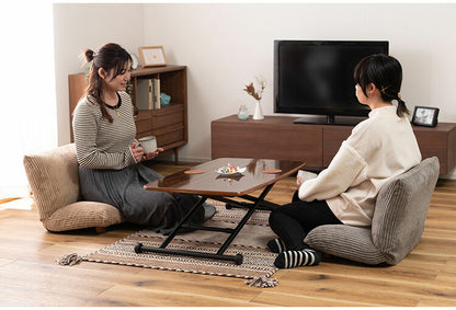 座椅子 フロアチェア おしゃれ コンパクト 小さい 小さめ 折りたたみ式 脚付き コーデュロイ シンプル ベージュ グレー(代引不可)