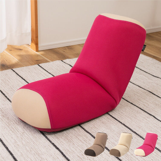ストレッチポール ヨガポール ヨガチェア 座椅子 座いす エクササイズ おしゃれ リクライニング リラックス メッシュ ピロー まくら 枕 ピンク ブラウン ベージュ(代引不可)