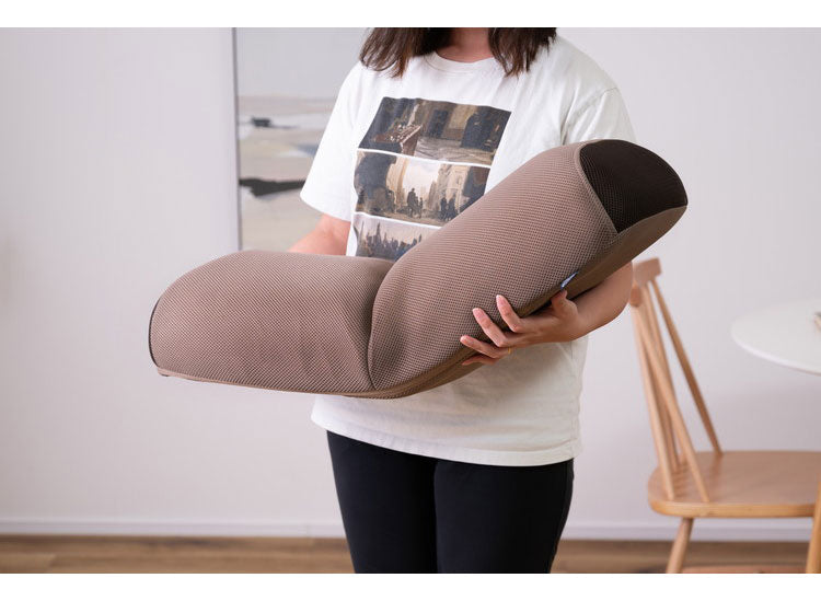 ストレッチポール ヨガポール ヨガチェア 座椅子 座いす エクササイズ おしゃれ リクライニング リラックス メッシュ ピロー まくら 枕 ピンク ブラウン ベージュ(代引不可)