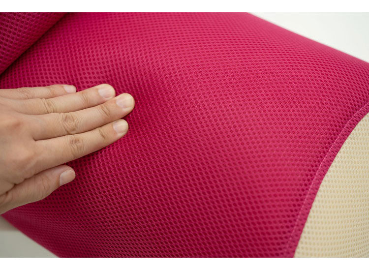 ストレッチポール ヨガポール ヨガチェア 座椅子 座いす エクササイズ おしゃれ リクライニング リラックス メッシュ ピロー まくら 枕 ピンク ブラウン ベージュ(代引不可)