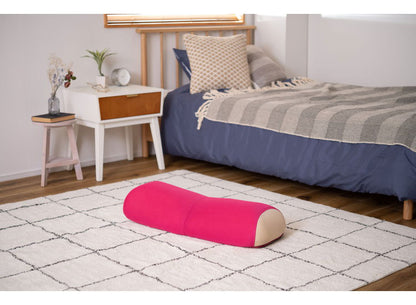 ストレッチポール ヨガポール ヨガチェア 座椅子 座いす エクササイズ おしゃれ リクライニング リラックス メッシュ ピロー まくら 枕 ピンク ブラウン ベージュ(代引不可)