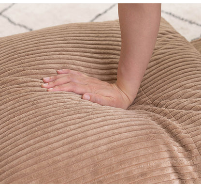 座椅子 クッションチェア コーデュロイ スマホソファ こたつソファ 座いす リクライニング フロアチェア クッション おしゃれ 背もたれ 北欧 ベージュ グレー(代引不可)