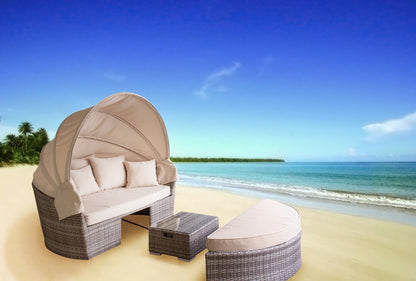 アウトドアリビングセット テーブルセット ガーデンソファ ガーデンチェア ガーデンテーブル ガーデンベンチ ベッド 屋外家具 ガーデンファニチャー テラス バルコニー リゾート(代引不可)