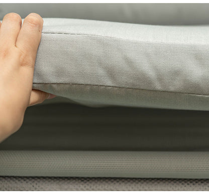 ルーフフォールディングチェア ガーデンチェア アウトドアチェア おしゃれ 北欧 椅子 イス 折りたたみ式 ルーフ付き 日除け 日よけ リゾート 大きめ ゆったり メッシュ グレー(代引不可)