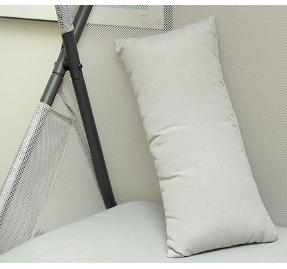 ルーフフォールディングチェア ガーデンチェア アウトドアチェア おしゃれ 北欧 椅子 イス 折りたたみ式 ルーフ付き 日除け 日よけ リゾート 大きめ ゆったり メッシュ グレー(代引不可)