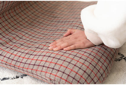 ワイドカックンリクライナー リクライナー 座椅子 フロアチェア ベージュ グレー フィット 折りたたみ コンパクト リクライニング おしゃれ かわいい チェック柄 ゆったり(代引不可)