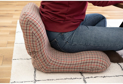 ワイドカックンリクライナー リクライナー 座椅子 フロアチェア ベージュ グレー フィット 折りたたみ コンパクト リクライニング おしゃれ かわいい チェック柄 ゆったり(代引不可)