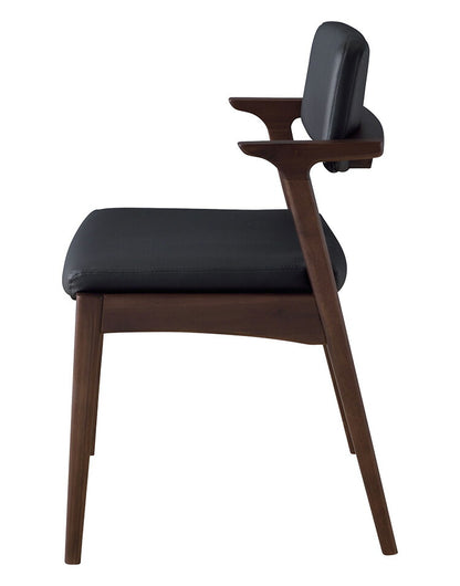 トニー ダイニングチェア パーソナルチェア 約幅52cm グレー 木製 合皮 完成品 リビング 在宅ワーク 店舗 インテリア家具 北欧(代引不可)