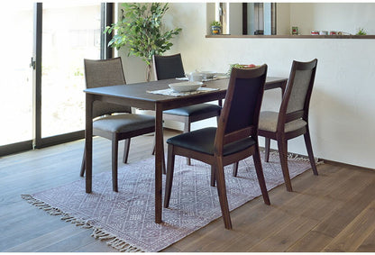 ルーシー ダイニングチェア 座面高さ45cm チェア 椅子 食卓 木製 北欧 合皮 レザー ファブリック グレー ライトブラック インテリア おしゃれ(代引不可)