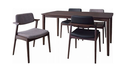 ダイニングテーブル リビングテーブル 約幅135cm ブラウン 木製 アジャスター付き 組立品 リビング インテリア家具 備品 おしゃれ インテリア(代引不可)