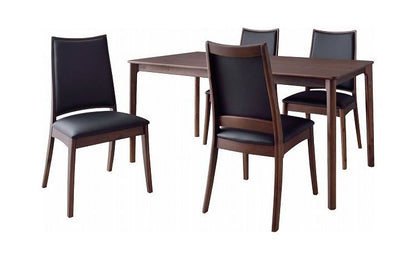 ダイニングテーブル リビングテーブル 約幅135cm ブラウン 木製 アジャスター付き 組立品 リビング インテリア家具 備品 おしゃれ インテリア(代引不可)