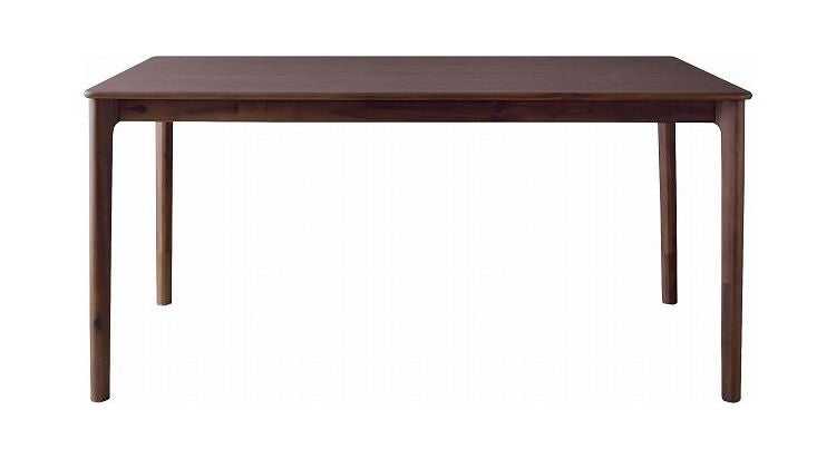 ダイニングテーブル リビングテーブル 約幅150cm ブラウン 木製 アジャスター付き 組立品 リビング インテリア家具 備品 おしゃれ インテリア(代引不可)