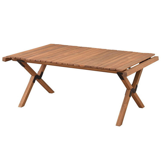 マシュー ロールトップテーブル 折りたたみテーブル ダイニングテーブル テーブル センターテーブル 木製 天然木 机 おしゃれ アウトドア 幅110cm キャンプ BBQ レジャー ベランダ 庭 ガーデン(代引不可)