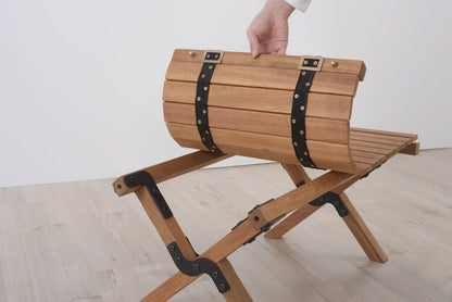 マシュー ロールトップテーブル アウトドアテーブル 折りたたみ テーブル 木製 アウトドア ロールトップテーブル 簡単設置 コンパクト 収納袋付き リビングテーブル 室内(代引不可)