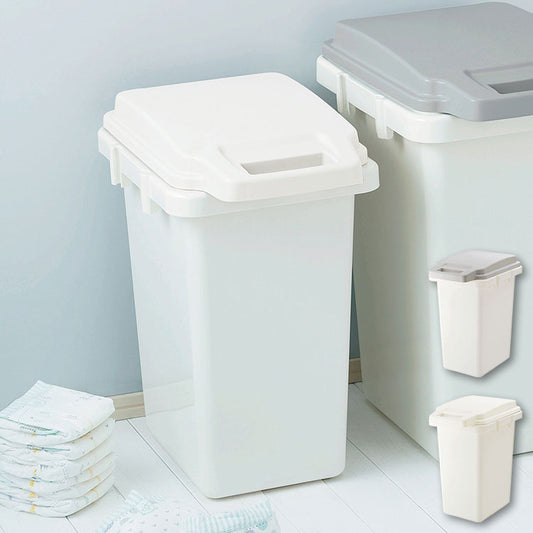 ゴミ箱 ダストボックス 抗菌ペール 抗菌 防臭 防汚加工 パッキン付き キッチン 連結可能 ロック付き シンプル 菌に強い 33L 分別 ホワイト グレー(代引不可)