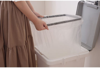 ゴミ箱 ダストボックス 抗菌ペール 抗菌 防臭 防汚加工 パッキン付き キッチン 連結可能 ロック付き シンプル 菌に強い 33L 分別 ホワイト グレー(代引不可)