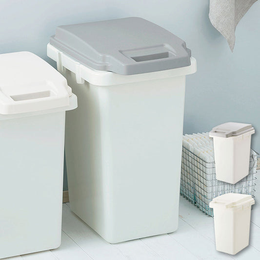 ゴミ箱 ダストボックス 抗菌ペール 抗菌 防臭 防汚加工 パッキン付き キッチン 連結可能 ロック付き シンプル 菌に強い 45L 分別 ホワイト グレー(代引不可)