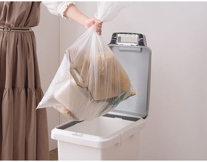 ゴミ箱 ダストボックス 抗菌ペール 抗菌 防臭 防汚加工 パッキン付き キッチン 連結可能 ロック付き シンプル 菌に強い 45L 分別 ホワイト グレー(代引不可)