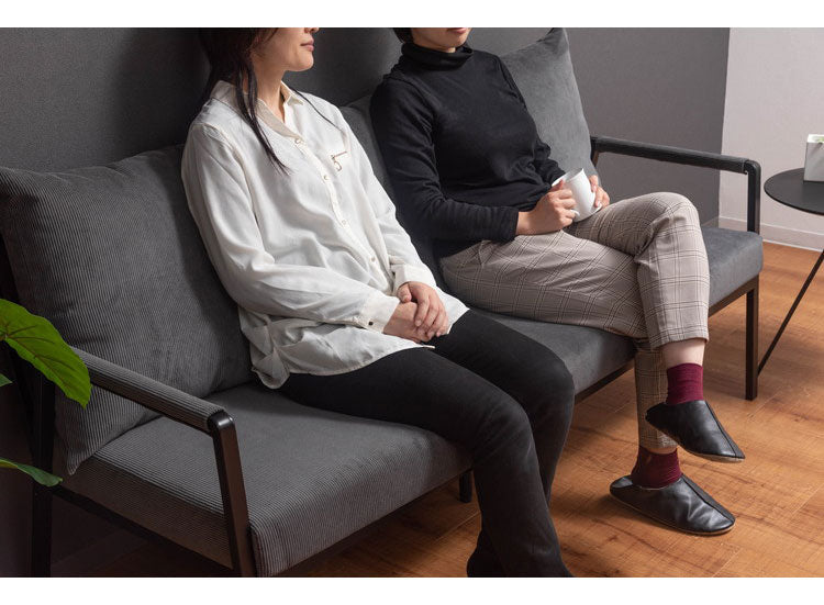 3人掛け ソファ 幅168cm コーデュロイ おしゃれ 北欧 スチール 黒 ブラック 肘置き 肘あり アーム付き インダストリアル モダン シンプル グリーン ベージュ グレー 新生活(代引不可)