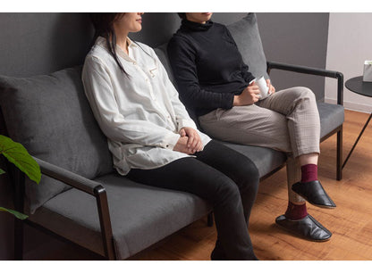 3人掛け ソファ 幅168cm コーデュロイ おしゃれ 北欧 スチール 黒 ブラック 肘置き 肘あり アーム付き インダストリアル モダン シンプル グリーン ベージュ グレー 新生活(代引不可)