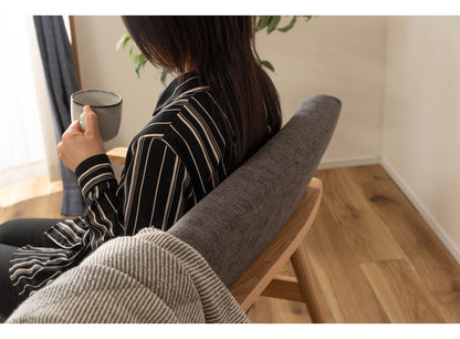 ダイニングソファ 2人掛け 幅117cm ダイニング ベンチ 背もたれ 肘置き 椅子 イス おしゃれ 肘掛け付き アーム付き 固定脚 木製 天然木 北欧 ナチュラル ベージュ(代引不可)