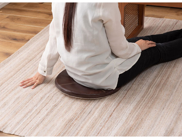 シートクッション シートクッション クッション 椅子用クッション 座面クッション ボンデッドレザー レザークッション ヴィンテージ おしゃれ インテリア 新生活 省スペース コンパクト(代引不可)