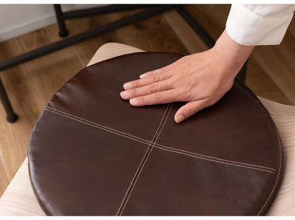 シートクッション シートクッション クッション 椅子用クッション 座面クッション ボンデッドレザー レザークッション ヴィンテージ おしゃれ インテリア 新生活 省スペース コンパクト(代引不可)