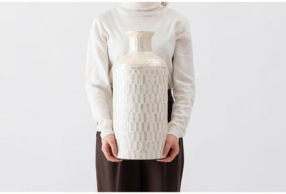 ベースオブジェL SLY-60 東谷 ベースオブジェL ベースオブジェ フラワーベース カピスシェル カピス貝 貝 海岸 天然 高級感 ラグジュアリー ナチュラル モダン アジアン ヨーロッパ 軽量(代引不可)