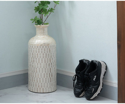 ベースオブジェL SLY-60 東谷 ベースオブジェL ベースオブジェ フラワーベース カピスシェル カピス貝 貝 海岸 天然 高級感 ラグジュアリー ナチュラル モダン アジアン ヨーロッパ 軽量(代引不可)