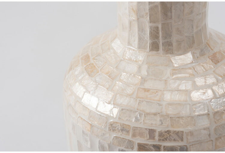 ベースオブジェL SLY-60 東谷 ベースオブジェL ベースオブジェ フラワーベース カピスシェル カピス貝 貝 海岸 天然 高級感 ラグジュアリー ナチュラル モダン アジアン ヨーロッパ 軽量(代引不可)