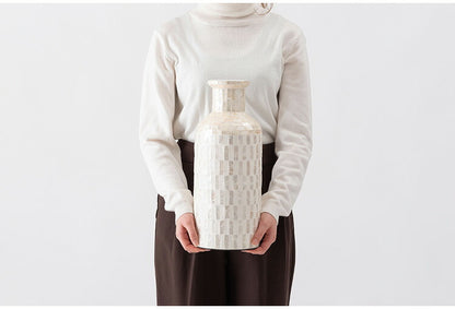 ベースオブジェS SLY-60 東谷 ベースオブジェS ベースオブジェ フラワーベース カピスシェル カピス貝 貝 海岸 天然 高級感 ラグジュアリー ナチュラル モダン アジアン ヨーロッパ 軽量(代引不可)