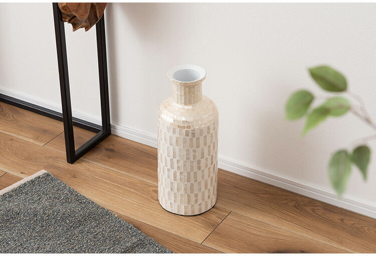 ベースオブジェS SLY-60 東谷 ベースオブジェS ベースオブジェ フラワーベース カピスシェル カピス貝 貝 海岸 天然 高級感 ラグジュアリー ナチュラル モダン アジアン ヨーロッパ 軽量(代引不可)