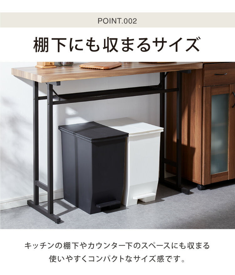 ゴミ箱 ごみ箱 ワンタッチ おしゃれ キッチン 45l 45リットル 幅27 奥行42.5 高さ48 分別 フタ付き ダストボックス ペダル式 北欧 シンプル 一人暮らし 抗菌 防汚 省スペース(代引不可)