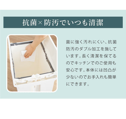 【5%OFF】ゴミ箱 ごみ箱 ワンタッチ 2個セット おしゃれ キッチン 45l 45リットル 幅27 奥行42.5 高さ48 分別 フタ付き ダストボックス ペダル式 北欧 シンプル 一人暮らし 抗菌 防汚 省スペース(代引不可)