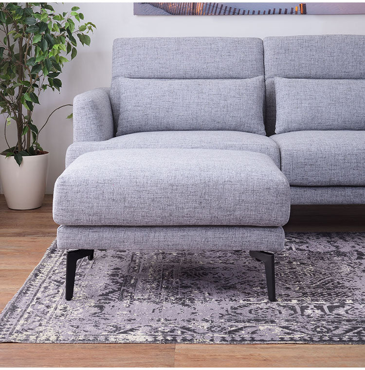 オットマン スツール ソファ ソファー チェア 足置き 1人掛け ポケットコイル 2way ロータイプ使用可 スチール脚 レザー風 高級感 おしゃれ ベージュ(代引不可)