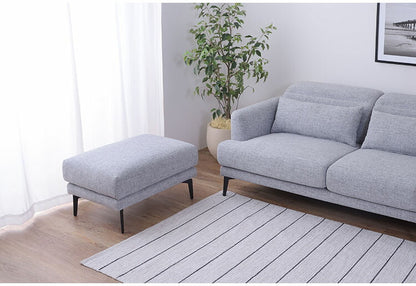 オットマン スツール ソファ ソファー チェア 足置き 1人掛け ポケットコイル 2way ロータイプ使用可 スチール脚 レザー風 高級感 おしゃれ ベージュ(代引不可)