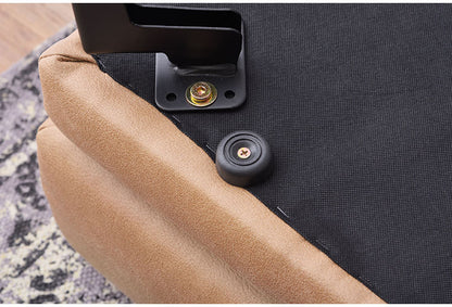 オットマン スツール ソファ ソファー チェア 足置き 1人掛け ポケットコイル 2way ロータイプ使用可 スチール脚 レザー風 高級感 おしゃれ ベージュ(代引不可)