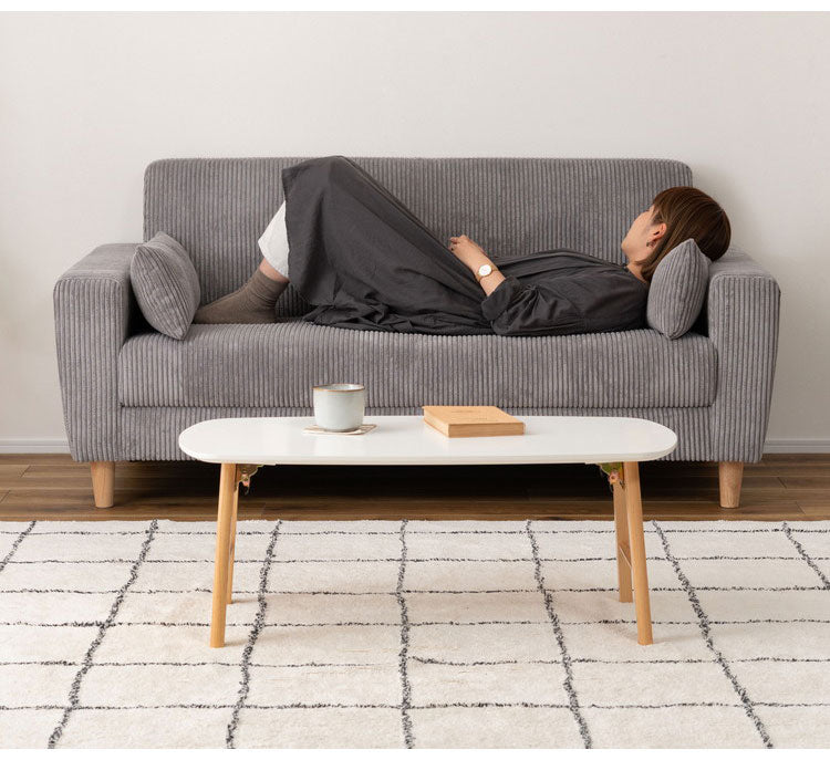 ソファ ソファ ソファー コーデュロイ 天然木 ナチュラル シンプル 幅160cm ワイド 大きめ 二人掛け 三人掛け 木製 北欧 新生活 おしゃれ グリーン グレー ライトグレー インテリア おしゃれ(代引不可)