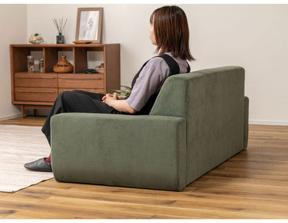 ソファ ソファ ソファー コーデュロイ 天然木 ナチュラル シンプル 幅160cm ワイド 大きめ 二人掛け 三人掛け 木製 北欧 新生活 おしゃれ グリーン グレー ライトグレー インテリア おしゃれ(代引不可)