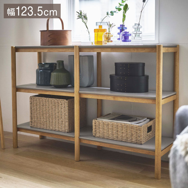 シェルフ 120 TAC-502 東谷 シェルフ ワイド 収納 収納棚 ラック オープンラック 3段 三段 見せる収納 シンプル 北欧 ナチュラル シンプル(代引不可)