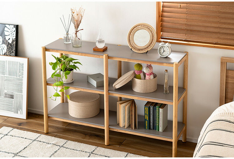 シェルフ 120 TAC-502 東谷 シェルフ ワイド 収納 収納棚 ラック オープンラック 3段 三段 見せる収納 シンプル 北欧 ナチュラル シンプル(代引不可)